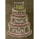 LEANIN TREE GREETING CARD Wish Dream Imagine